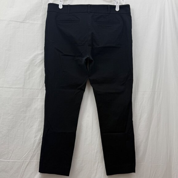New York & Co Stretch Cotton Straight Leg Pants Women 14 Black - Picture 4 of 9
